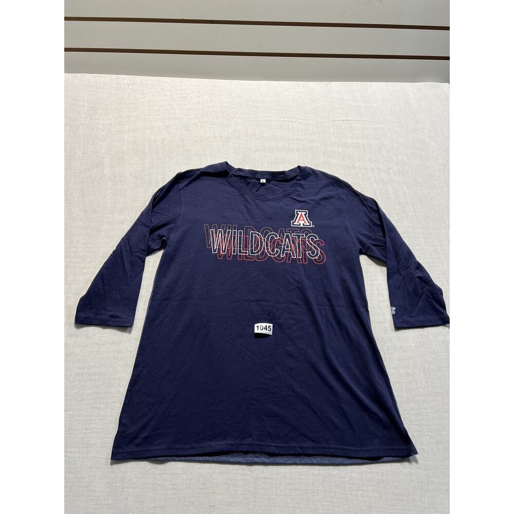 Arizona Wildcats Long-Sleeved T-Shirt‎ Men Sz M Blue Pre-Owned Excellent